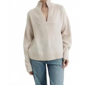 NEW MADELEINE THOMPSON banksy knit sweater in cream